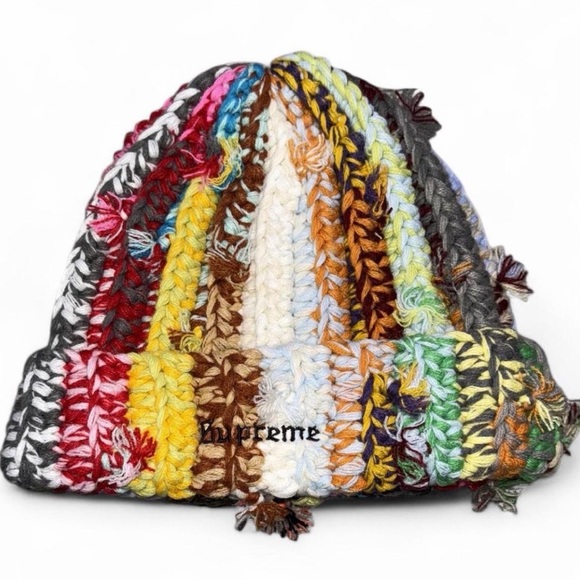 Supreme Other - Supreme Hand Tied Knit Multicolor Beanie